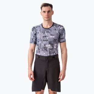 Vyriški Alé Pantalone S/B Overland juodi dviračių šortai