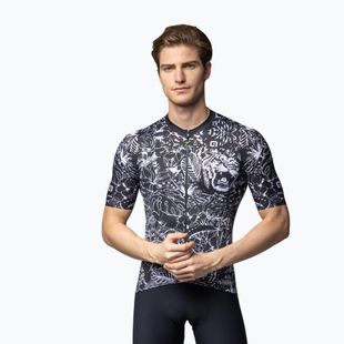 Vyriški dviratininkų marškinėliai Alé Safari black