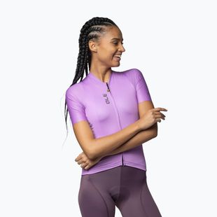 Moteriški dviračių marškinėliai Alé Color Block peony