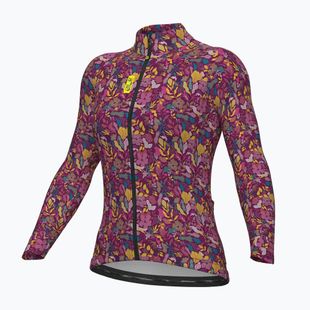 Moteriškas dviračių džemperis Alé Flowery LS Jersey rosa/pink