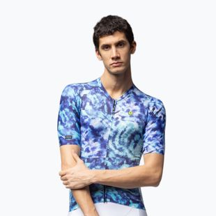 Vyriški dviračių marškinėliai Alé Clorofilla blue combo