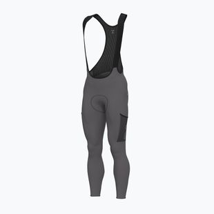 Vyriškos dviračių kelnės Alé Stones Cargo 2.0 Bibtights acciaio/steel