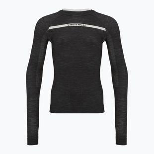 Vyriški ilgomis rankovėmis dviračių marškinėliai Castelli Merino Seamless Baselayer black