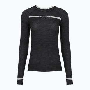 Moteriškas dviratininko kostiumas ilgomis rankovėmis Castelli Merino Seamless Baselayer W black
