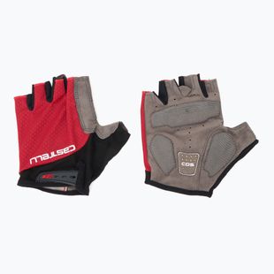 Vyriškos dviračių pirštinės Castelli Entrata V rich red