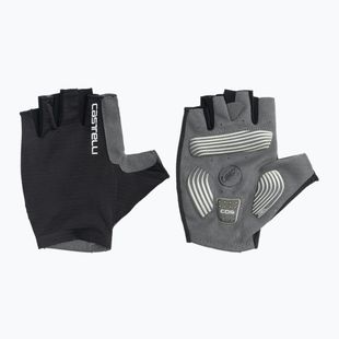 Vyriškos dviračių pirštinės Castelli Espresso light black