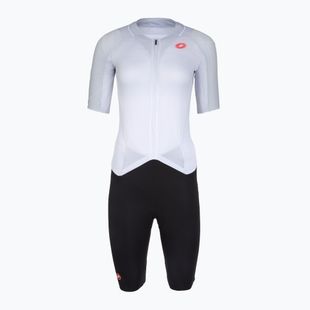 Moteriškas dviračių kombinezonas Castelli Free Sanremo 3 SS in white/black