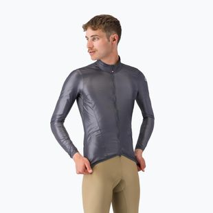 Vyriška dviračių striukė Castelli Aria Shell 2 silver gray/dark gray