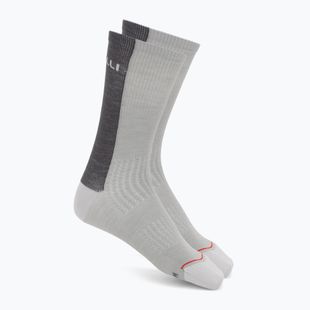 Vyriškos kojinės Castelli Castelli Logo 18 Merino Sock silver gray/dark gray