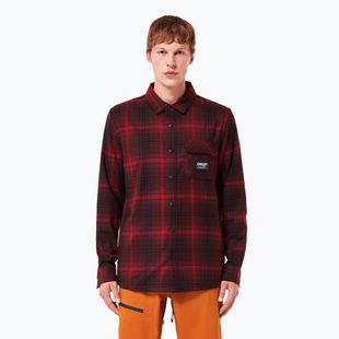 Vyriški marškiniai Oakley Butter Flannel Shirt black/grenache check