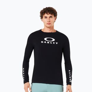 Vyriški ilgomis rankovėmis dviračių marškinėliai Oakley Seeker Flow LS02E blackout