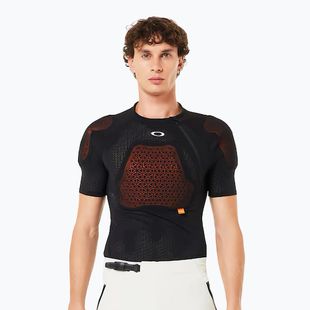 Vyriški dviratininkų marškinėliai su apsaugomis Oakley Drop In D30 Full Impact blackout