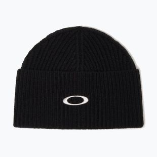 Žieminė kepurė Oakley Ellipse Ribbed Beanie blackout