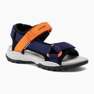 Paauglių sandalai Geox Borealis ocean blue/orange