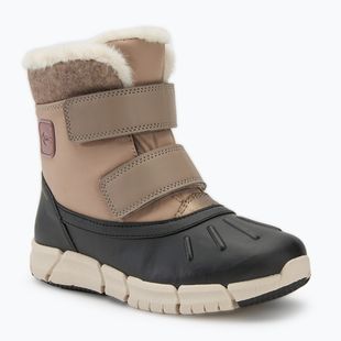 Paauglių sniego batai Geox Flexyper ABX dark beige/black