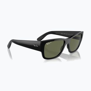 Akiniai nuo saulės Ray-Ban Carlos black/green polarized