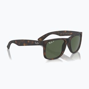 Saulės akiniai Ray-Ban Justin Classic havana/dark green polarized