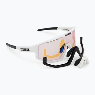 Akiniai nuo saulės Bliz Fusion Nano Optics Nordic Light matt white/ coral/ orange w blue multi