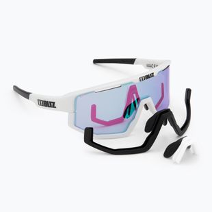 Akiniai nuo saulės Bliz Fusion Nano Optics Nordic Light matt white/ begonia/ violet w blue multi