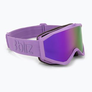 Vaikiški slidinėjimo akiniai Bliz Liner Jr matte purple/brown/purple multi