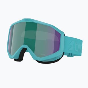 Vaikiški slidinėjimo akiniai Bliz Liner Jr matte turquoise/brown/green multi