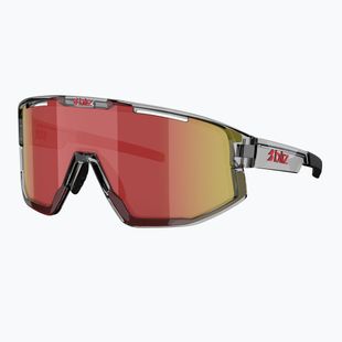 Akiniai nuo saulės Bliz Fusion transparent dark grey/brown red multi
