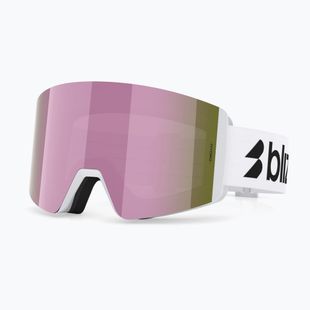 Slidinėjimo akiniai Bliz G003S matte white/brown/pink multi