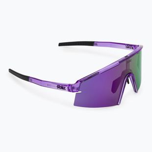 Saulės akiniai Bliz P006 transparent purple/smoke purple mirror