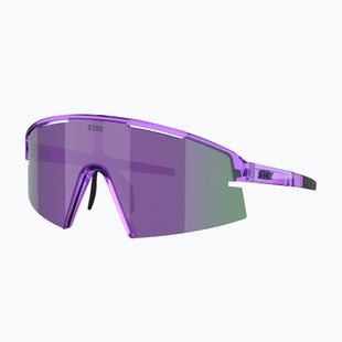 Saulės akiniai Bliz P006 transparent purple/smoke purple mirror