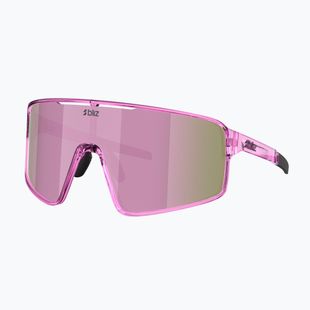 Saulės akiniai Bliz P001S transparent pink/brown rose multi
