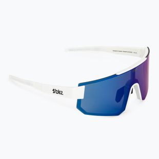 Saulės akiniai Bliz P005 matte white/smoke blue multi