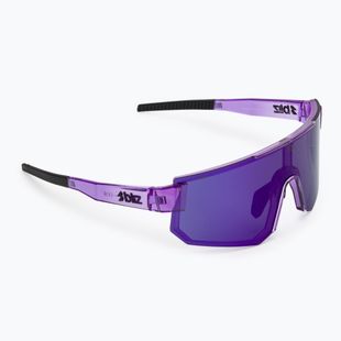 Saulės akiniai Bliz P005 transparent purple/smoke purple mirror