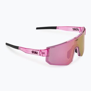 Saulės akiniai Bliz P005S transparent pink/brown rose multi