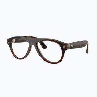 Akiniai su kamera Ray-Ban Meta Aviator transp. umber/trs jade