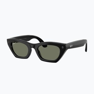 Akiniai su kamera Ray-Ban Meta Zena shiny black/g15 green polar