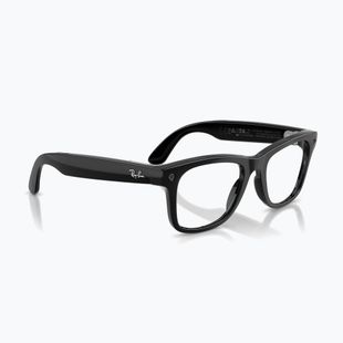 Akiniai su kamera Ray-Ban Meta Wayfarer shiny black/trs grey