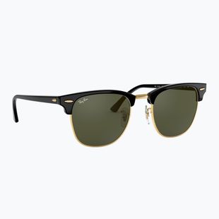 Akiniai nuo saulės Ray-Ban Clubmaster Classic black/gold/green g-15