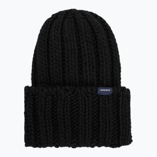 Žieminė moteriška kepurė Woolrich Chunky Beanie 2026 black