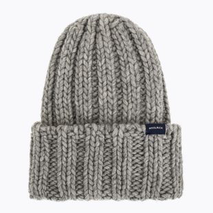 Žieminė moteriška kepurė Woolrich Chunky Beanie light grey melange