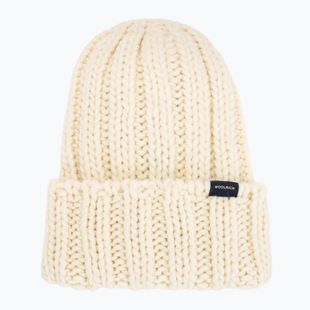Žieminė moteriška kepurė Woolrich Chunky Beanie 2026 milky cream