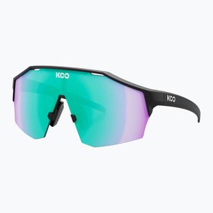 Saulės akiniai Koo Alibi black matt/green photochromic mirror