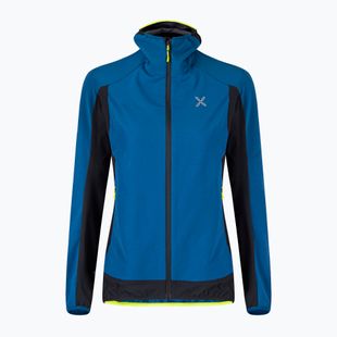 Moteriška striukė nuo vėjo Montura Premium Wind Hoody deep blue/giallo fluo