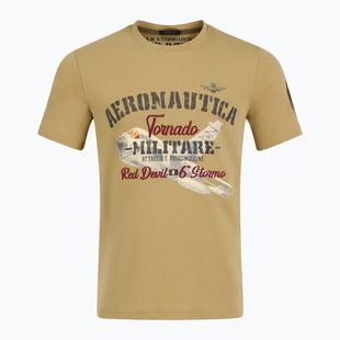 Vyriški marškinėliai Aeronautica Militare Tornado antelope beige