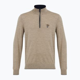 Vyriškas megztinis Aeronautica Militare 1/2 Zip sand melange
