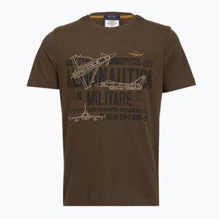 Vyriški marškinėliai Aeronautica Militare TS2535UJ00641 chestnut brown