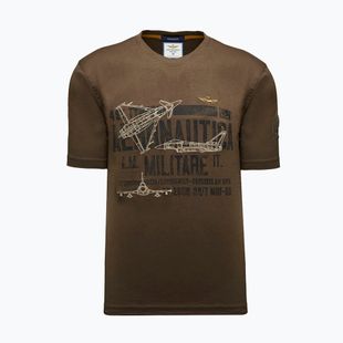 Vyriški marškinėliai Aeronautica Militare TS2535UJ00641 chestnut brown