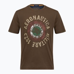 Vyriški marškinėliai Aeronautica Militare TS2538UJ00727 chestnut brown