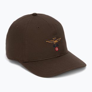 Vyriška kepurė su snapeliu Aeronautica Militare HA1246UCT02 chestnut brown