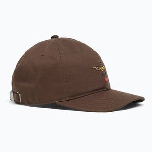 Vyriška kepurė su snapeliu Czapka Aeronautica Militare 262HA1246UCT02261 autumn brown