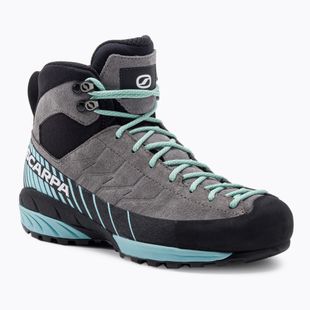 Moteriški priėjimo prie trasų batai SCARPA Mescalito Mid GTX midgray/aqua